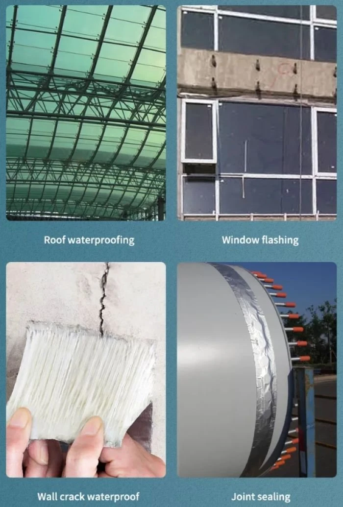 aluminum waterproof butyl tape application
